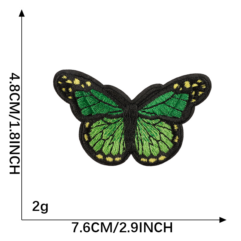 Pichuan bordado de computadora bordado pegatinas árbol mariposa ropa accesorios parche DIY accesorios pegatinas de tela pegatinas de adhesión