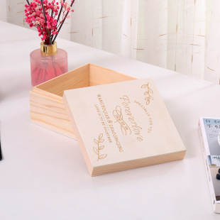 Gift wooden box birthday lipstick perfume packing box candy back gift box ins gift box eternal flower wooden box