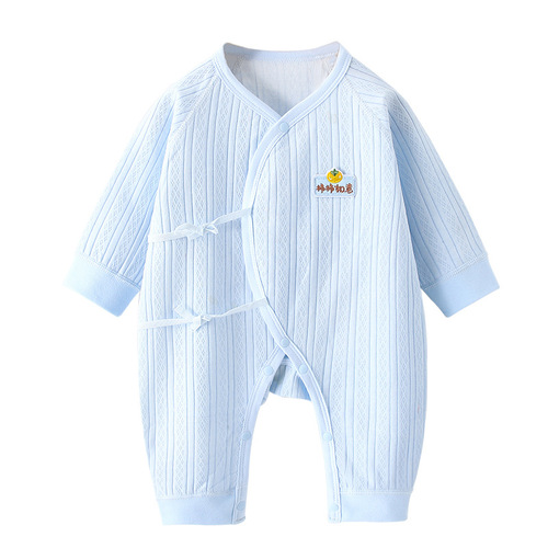 Baby clothes, baby jumpsuit, pure cotton, category A, newborn bag, spring and autumn boneless crawling suit, spring pajamas