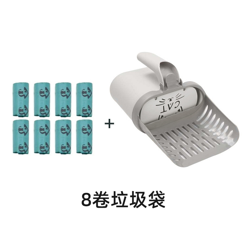 Una sola caja de almacenamiento para gatos para limpieza de mascotas de arena de gato desmontable bolsa de basura de gran capacidad para herramientas de limpieza de mascotas
