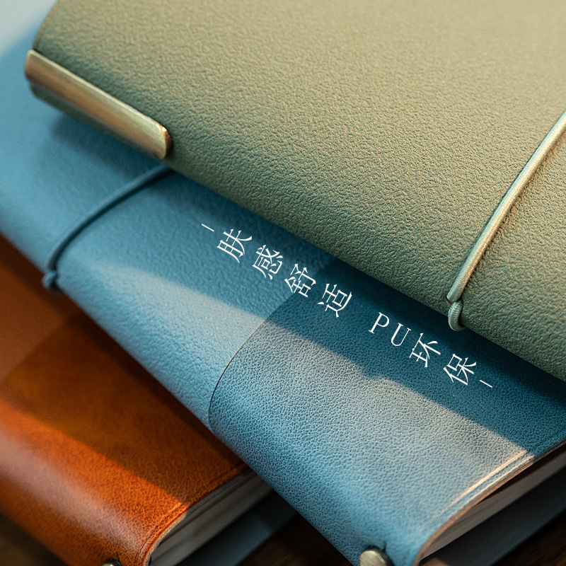 Transfronterizos foldable cuaderno de estilo retro cuadernos de notas estudiantes papelería diario de viaje calendario cuaderno