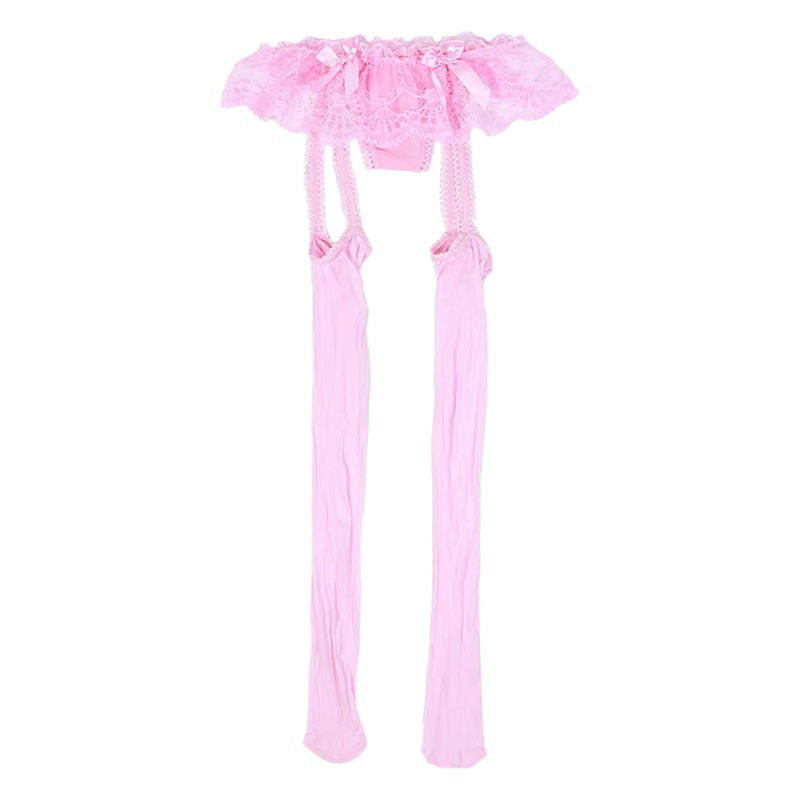 Sexy encaje Sling brillante Medias de una sola pieza sexy medias de seda gratis tentación en forma de T pantalones 912-PIN sedoso Calcetines