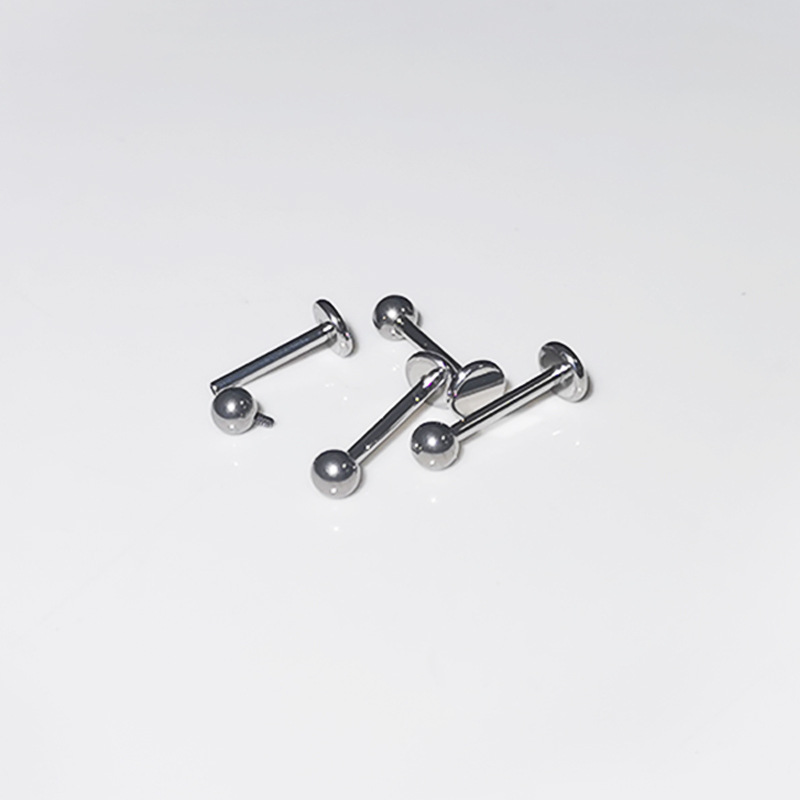 Pointed titanium steel lip stud product view