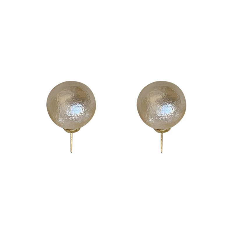 Retro earrings from pearl, champagne color, light luxury style, high-quality style