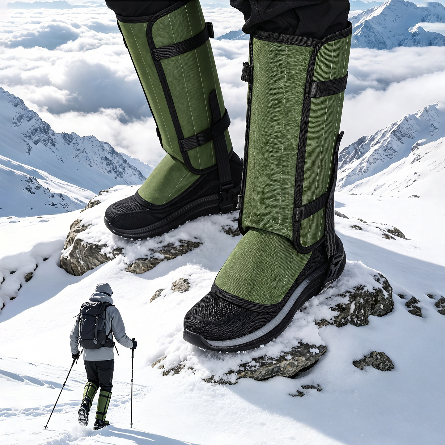 In-Stock Cross-Border Outdoor Gear: Anti-Snake Bite Foot Covers, Anti-Scratch Knee Pads for Hiking and Camping, Anti-Snow Shoe Covers