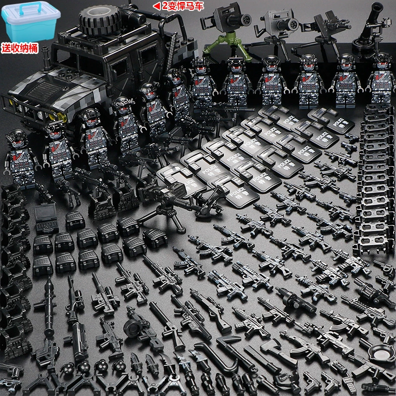 Конструктор с минифигурками (Lego) — военные и полиция, солдаты, техника и аксессуары, наборы
