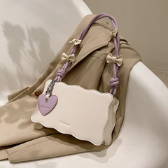 2022 Summer New Korean-style Petite Underarm Bag for Women: Chic & Trendy Bow-Knot Mini Square Bag with Shoulder Strap