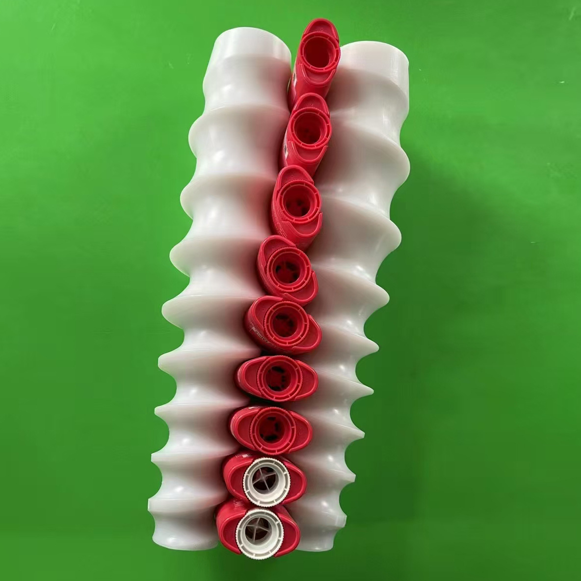 厂家供应机械用塑料螺旋进瓶推进器输送螺旋绞龙MC尼龙进瓶螺旋