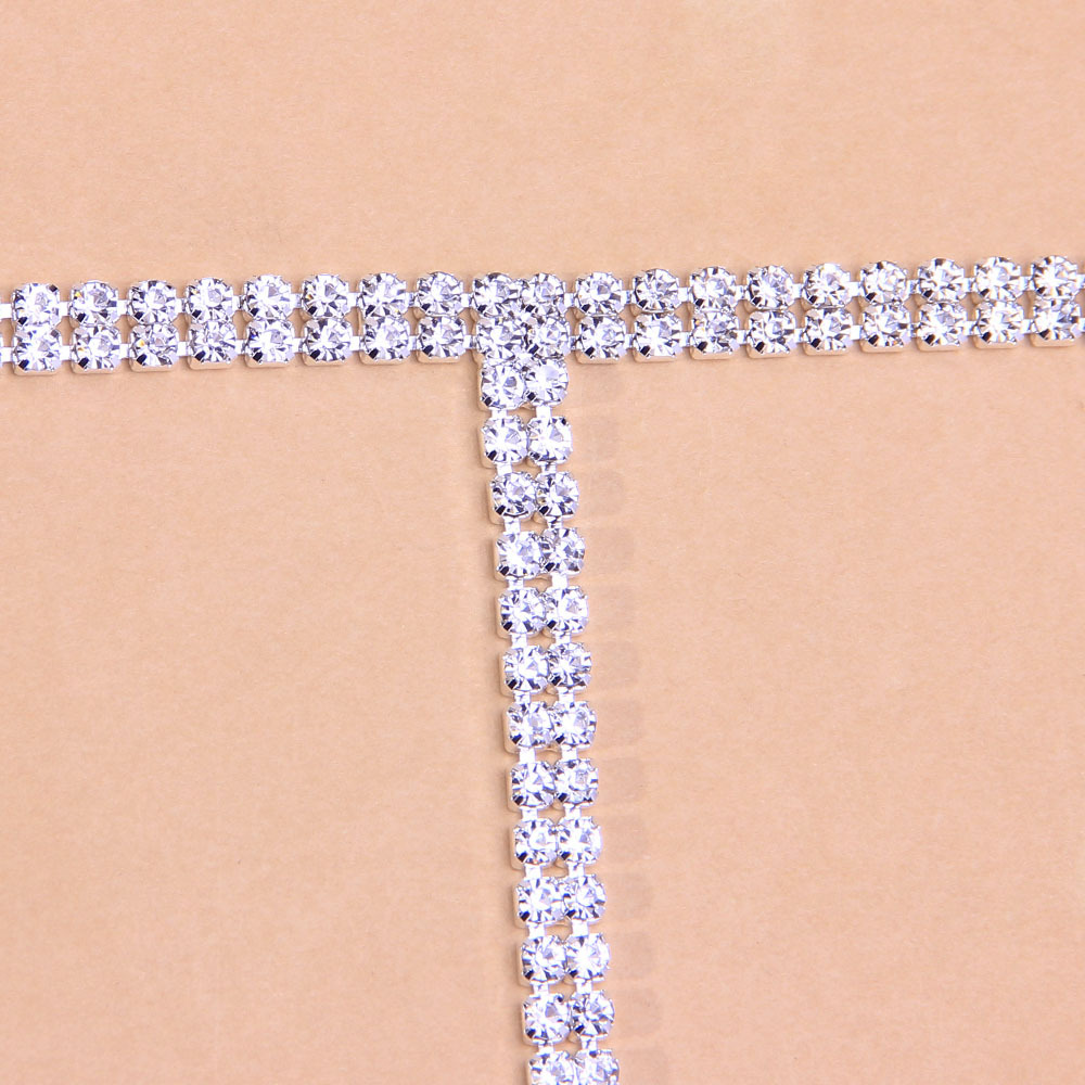 20g Weight Luxurious Geometric Rhinestones Rhinestone Y-necklaces Wholesale