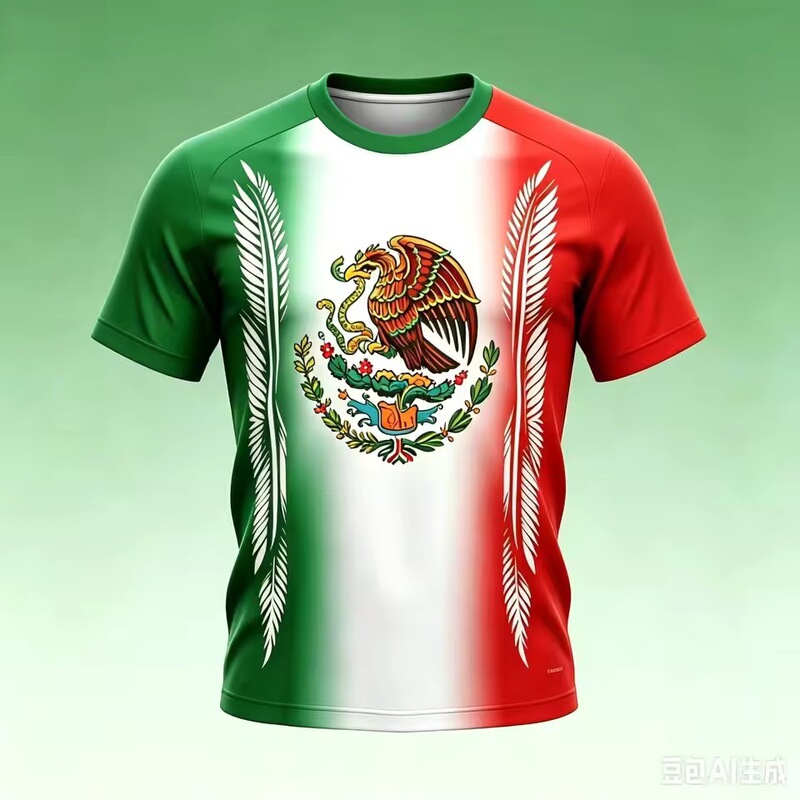 Men's and Women's Short-Sleeved T-Shirts Aztec Mexican Shirts 3D Digital Printing Casual Short-Sleeved Tops Factory Direct Sales