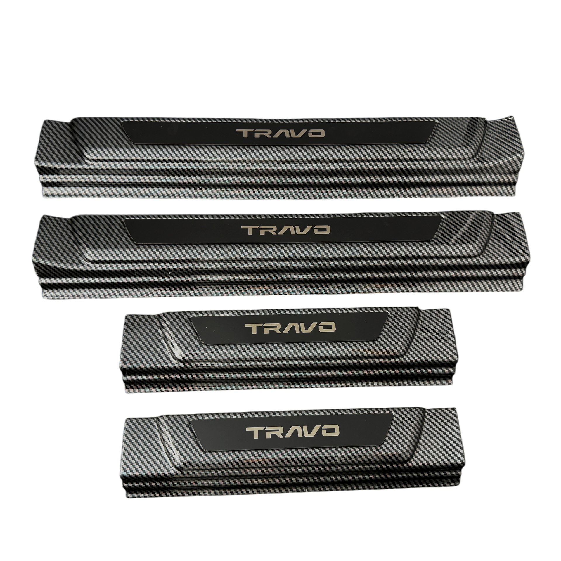 Suitable for 26 Models of Hilux Travo Carbon Fiber Exterior Car Door Sill Trim Accessories