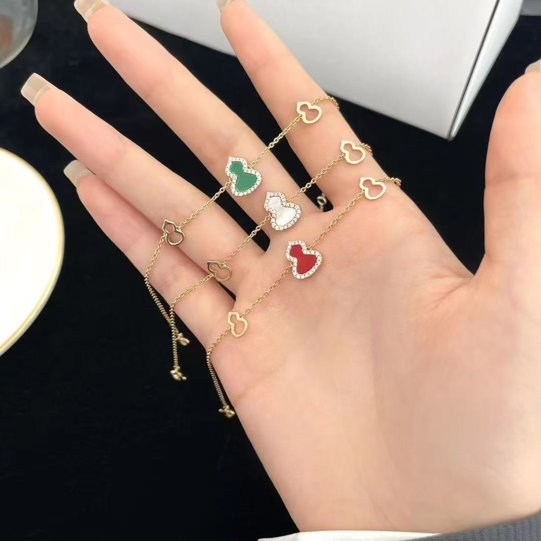 Good Luck Fritillary Versatile Fashion High-End Design Light Luxury Niche Gourd Bracelet Ins Trendy Women's Jewelry Valentine's Gift