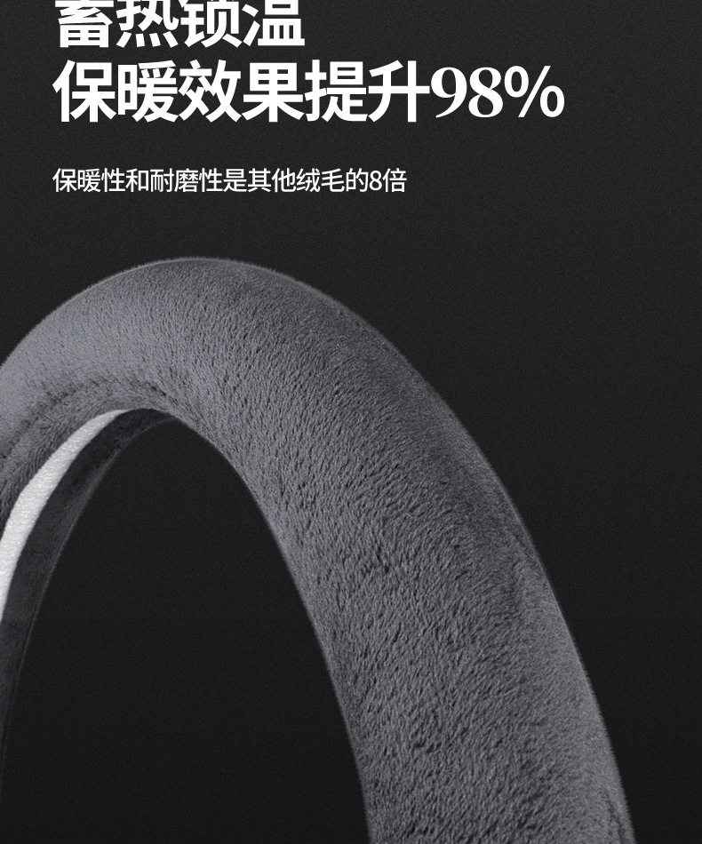 Mercedes-Benz E300L Car Steering Wheel Cover C260L Winter Glc/Glb/Gle/C200 Plush Warm Handle Cover for Women
