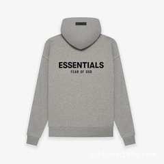 FOG複線ESSENTIALS第8四半期複線高街潮牌衛衣後背植毛プリントフード付き衛衣