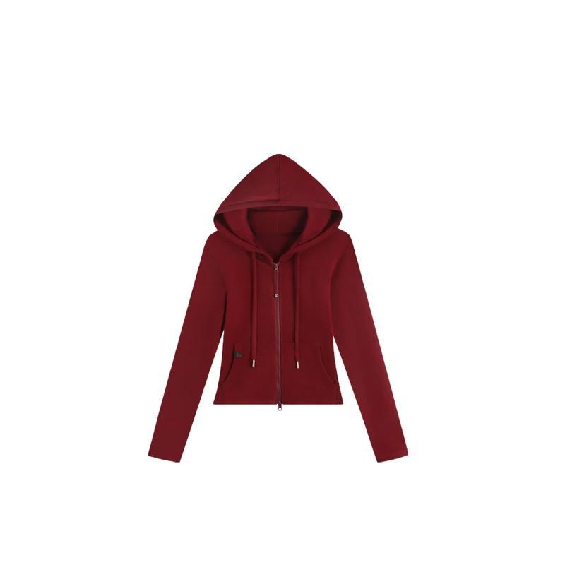 Chaqueta con Capucha Gruesa para Mujer de Acrílico
