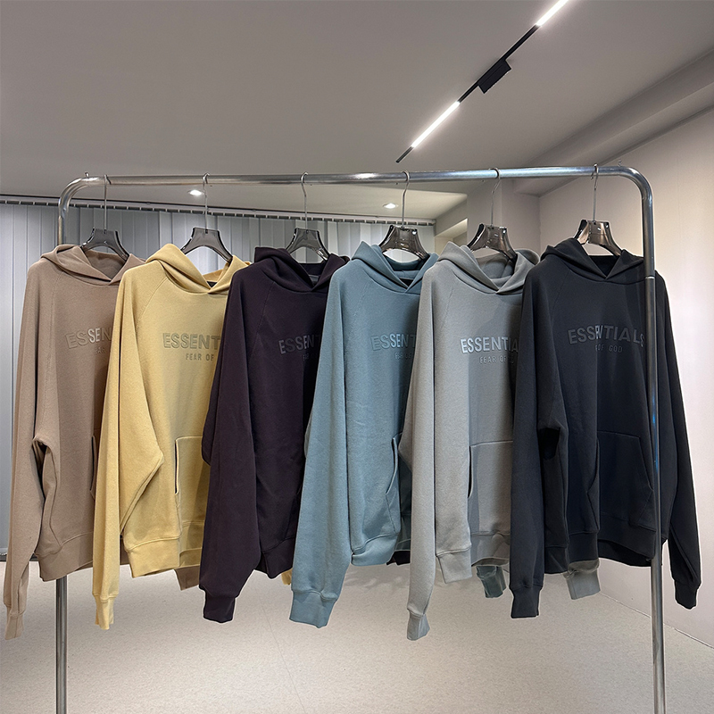 FEAR OF GOD ESSENTIALS FOG美式潮牌华夫格连帽卫衣针织衫男女潮