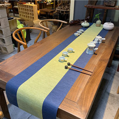 OD59批發台灣防水紙編茶席麻布禪意布藝棉麻桌旗茶墊茶旗功夫茶具