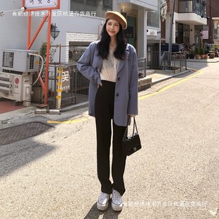 Wide Leg Pants Women's High Waist Draping Suit Pants Spring and Autumn Summer Straight Loose Slimming Casual Floor Pants