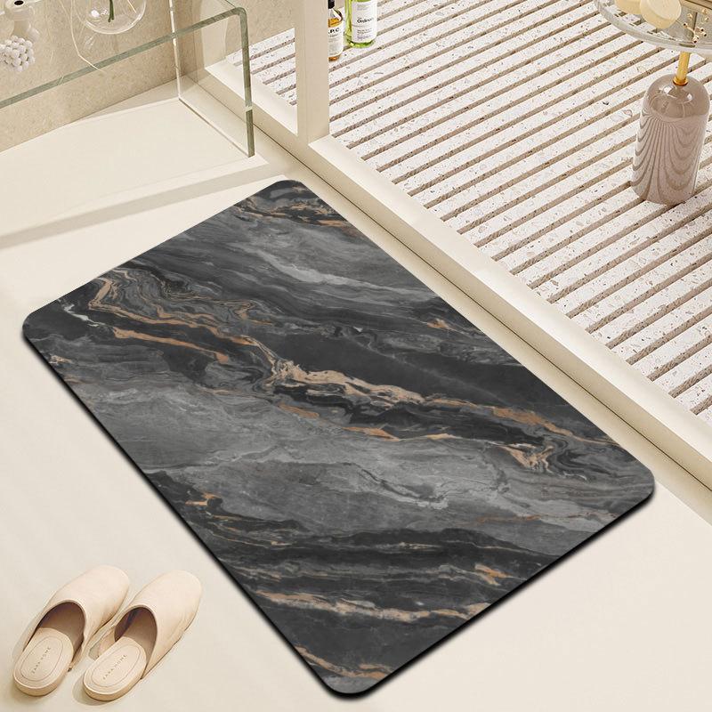 Bathroom Absorbent Mat Diatom Mud Mat Toilet Toilet Toilet Door Mat Anti-Slip Mat Household Drain Mat