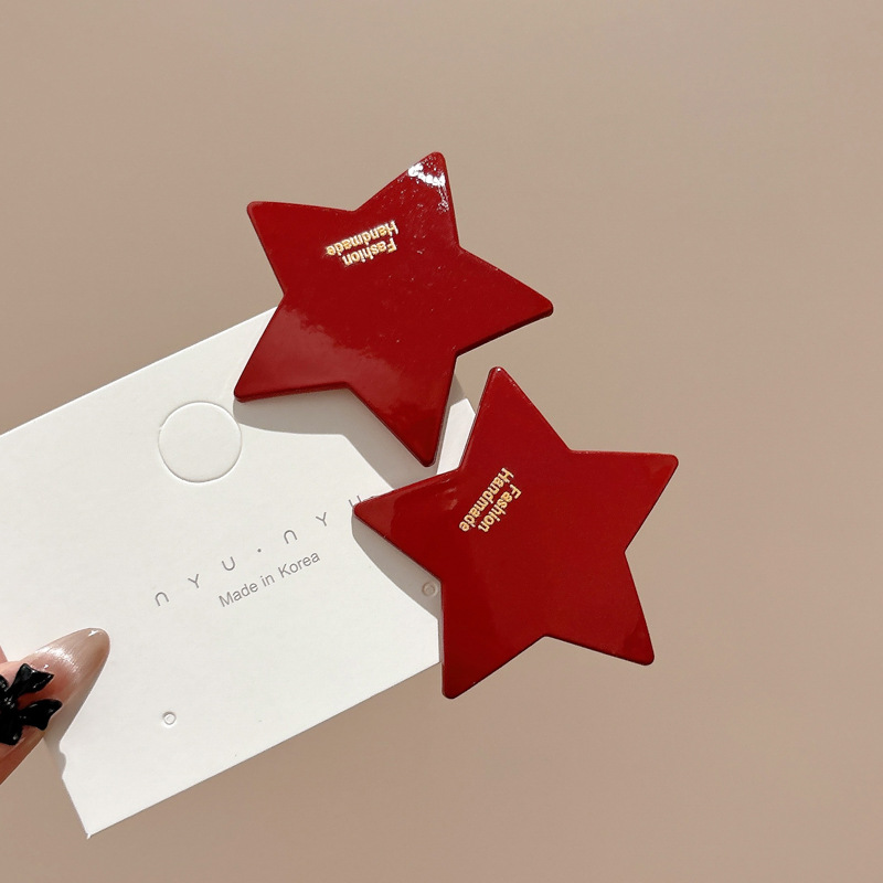 Coreana lateral frange clip de cabello de la frente de mujer sensación avanzada 2025 nuevo toque de dopamina clip de boca de pato