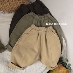 新型の男女の子供のダイコンのズボンの春秋の子供の工装のズボンの赤ちゃんのゆったりしているカジュアルなズボンの韓国版の子供の長いズボン