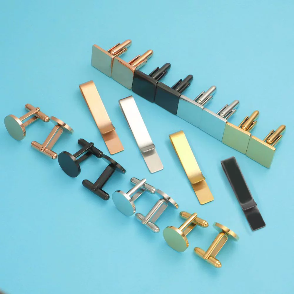 Tie stainless steel, metal set, creative accessory, European style