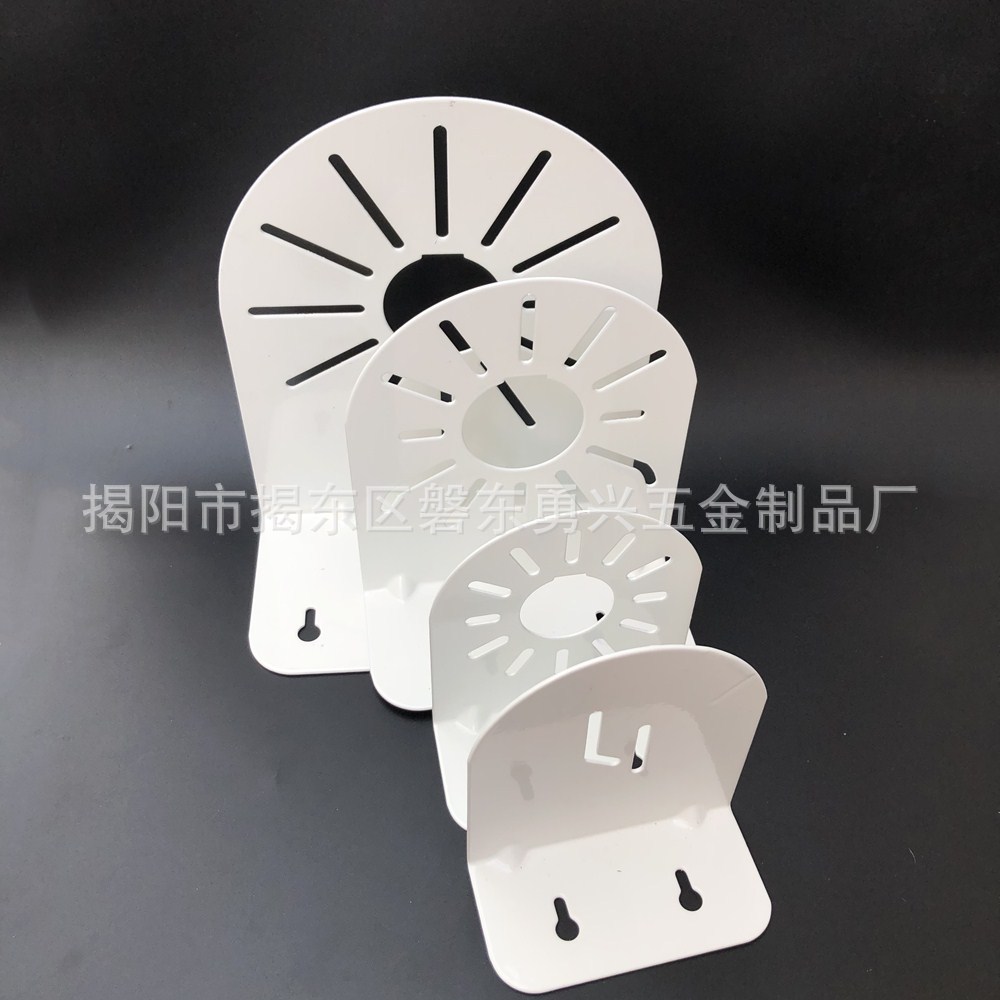 监控半球支架铁制大半球孔位海螺壁装支架室内外6寸半球/大半球支