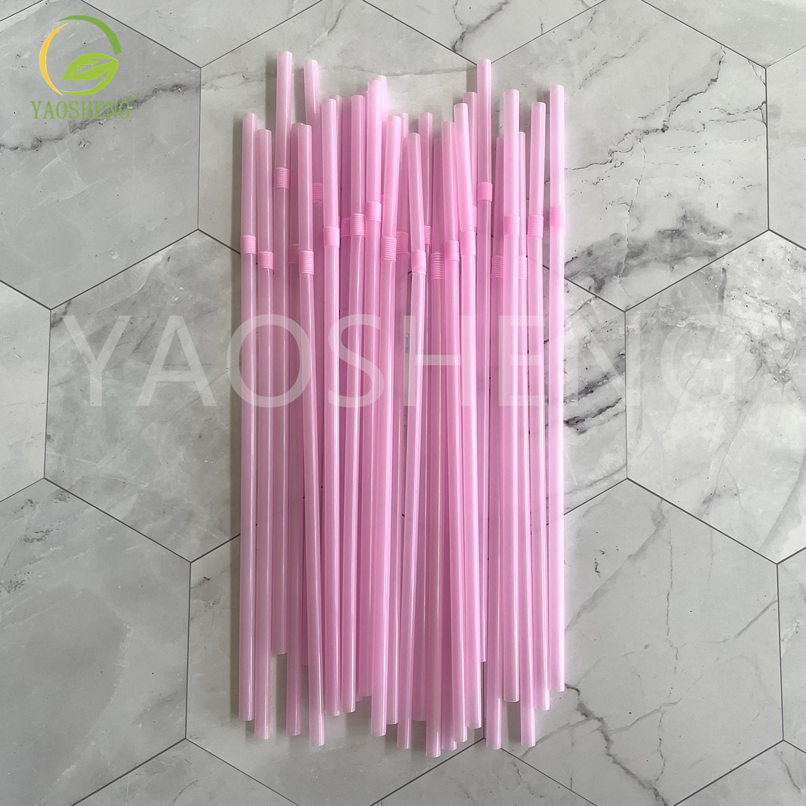 Transfronterizo de grado alimenticio desechable multicolor codo color serie jugo leche té plástico paja Plasticstraw