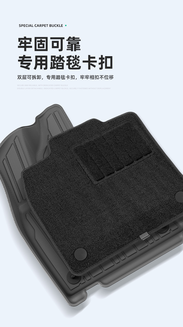 Suitable for 25-26 Models of Lynk & Co 10 Em-P Car Floor Mats, Dirt-Resistant, Special-Purpose Tpe Floor Mats and Trunk Mats