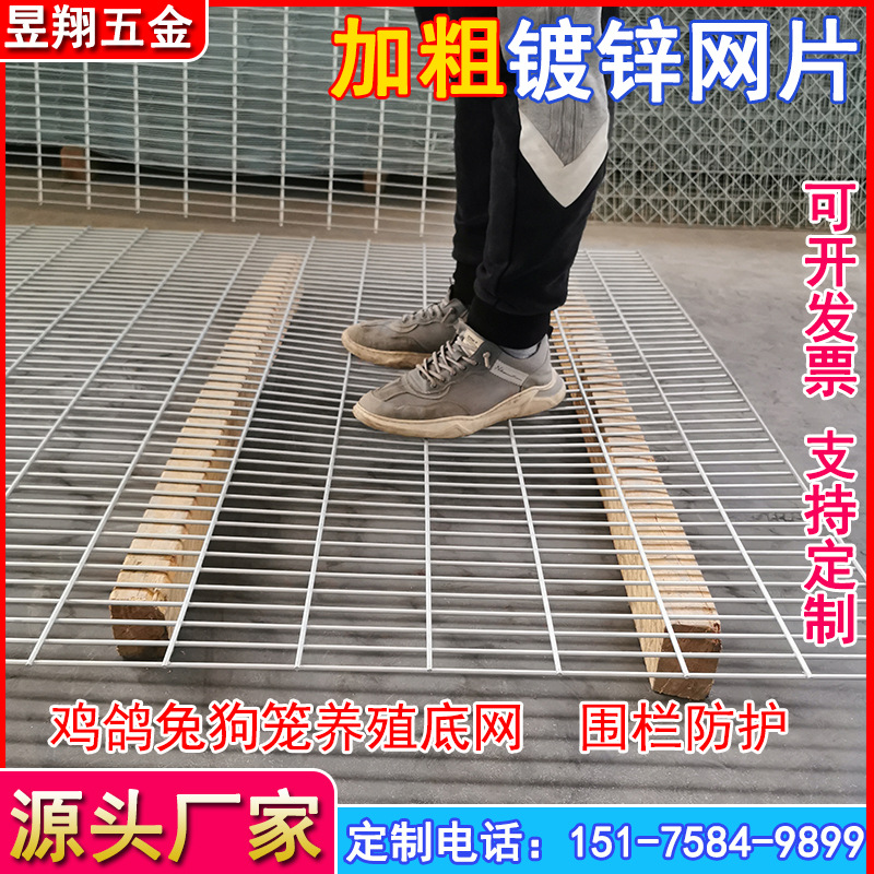 Galvanized wire mesh, thickened iron wire grid, widened steel mesh, breeding isolation, electric welding mesh, pigeon coop, dog cage bottom net, protective net