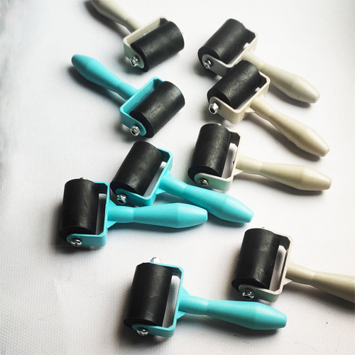 Wholesale printmaking ink roller diamond painting rubber roller 3.5cm children's handmade wooden board painting tools plastic roller