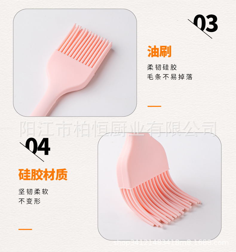 Mini silikon mutfak eşyaları seti 10 parçalı yüksek sıcaklığa dayanıklı silikon spatula yağ fırçası bebek maması kaşığı mutfak eşyaları