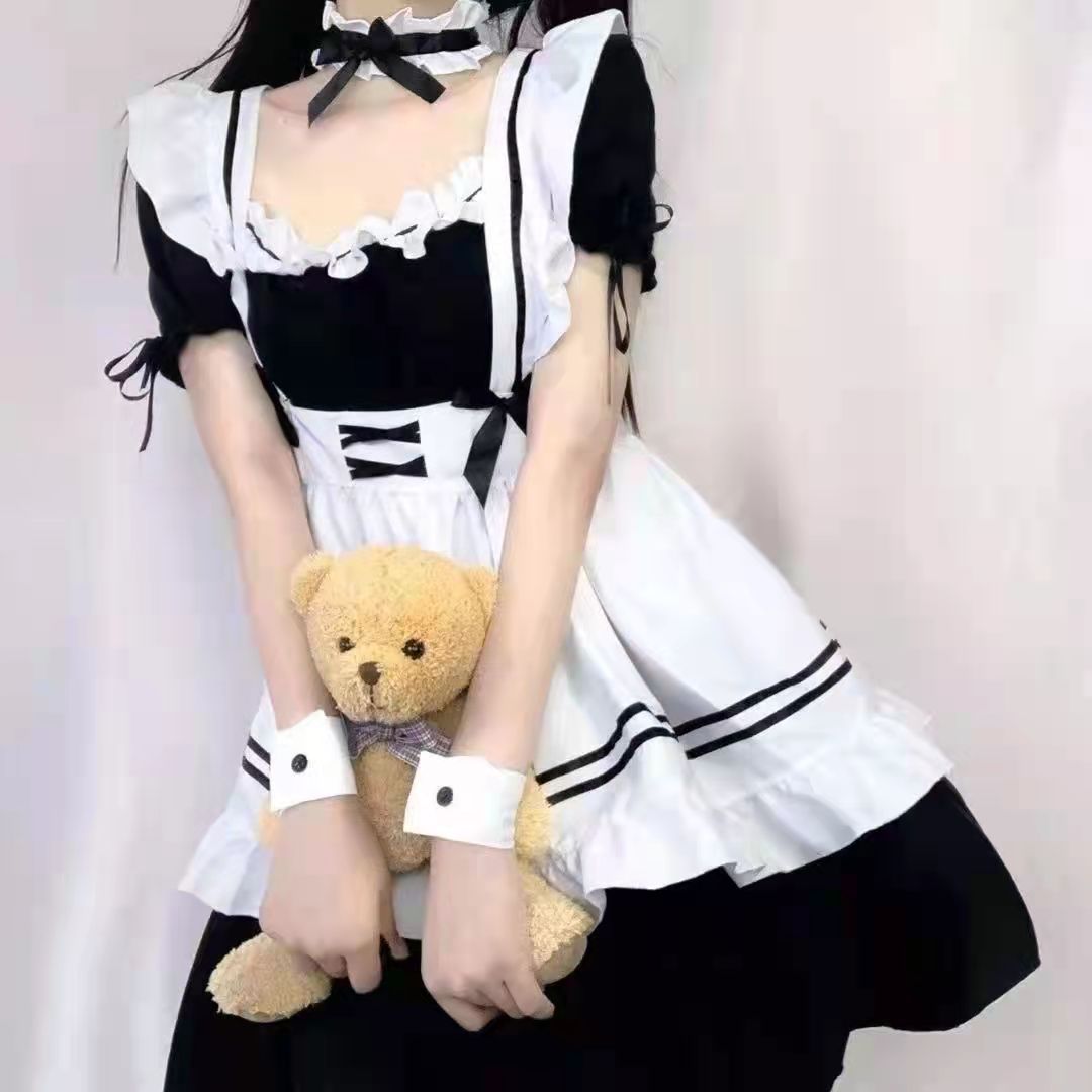 奇迹暖暖女仆装cos可爱女佣女装大佬lolita连衣裙洛丽塔cosplay服-阿里巴巴