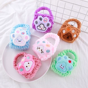 Вязаный кошелёк с кошачьей лапкой мини-чехол