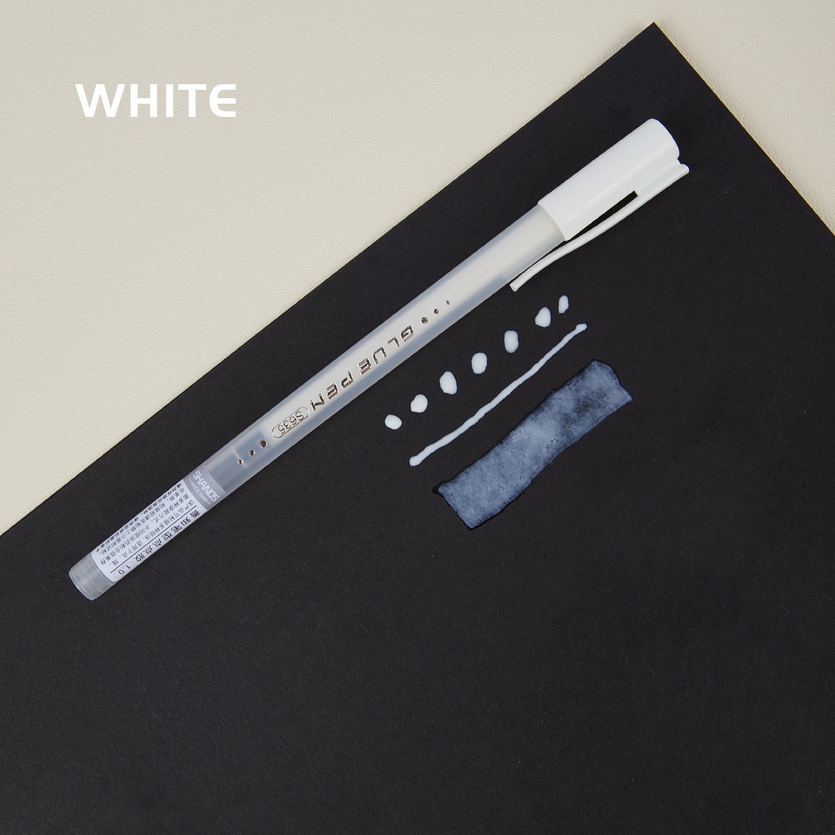 Shanzhi tipo de pluma dispensadora creativa pegamento de color de secado rápido al por mayor para niños DIY hecho a mano pluma dispensadora de diario