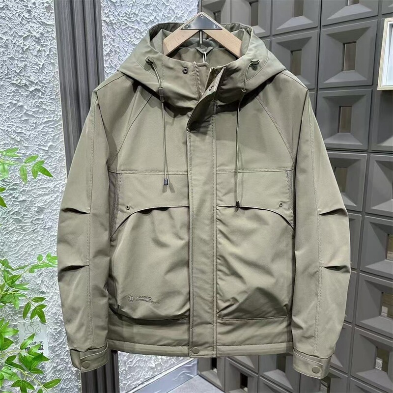 Trendy brand workwear fashion for young people, versatile hooded casual patchwork jacket, stylish and cool, outdoor windproof high-quality cardigan jacket