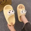 EVA bread slippers with big eyes-yellow