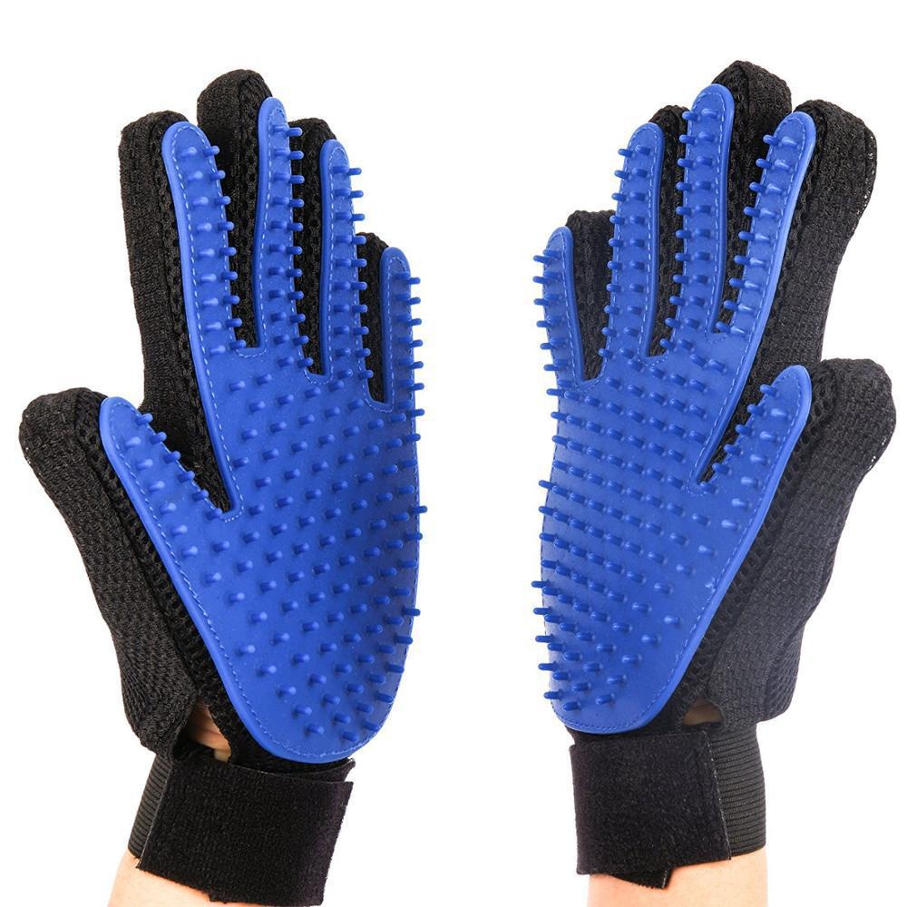 Guantes de gato de silicona guantes para mascotas gato perro baño depilación suministros para gatos peine cepillo de depilación limpieza para mascotas