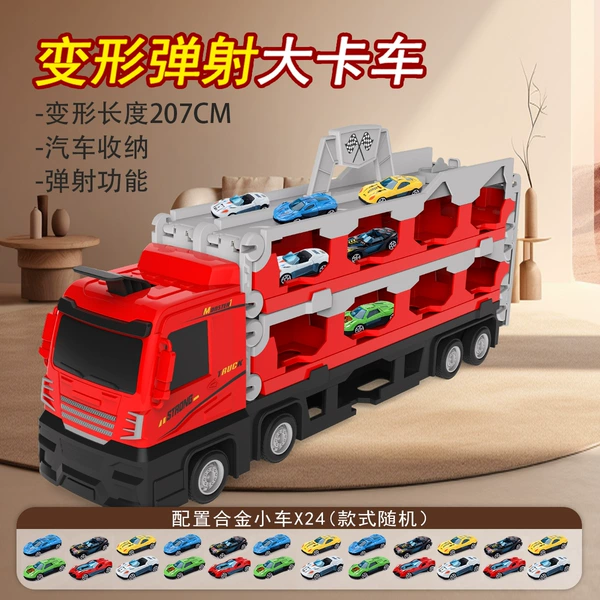 Transformer, metal truck, 24 pieces