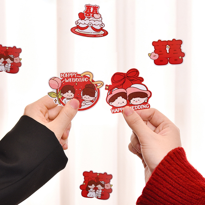 Casamiento creativo decoración de boda mini mano arrojar decoración de la sala de bodas nueva casa bandeja de frutas dibujos animados pequeñas palabras de boda