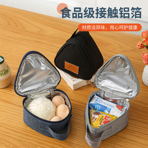 New rice ball bag triangle lunch bag milk sandwich egg breakfast bag wholesale thermal bag