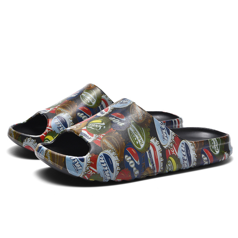 Zapatillas de hombre resistentes al desgaste con base suave para pisar mierda en el hogar baño al aire libre sand sandalone casual