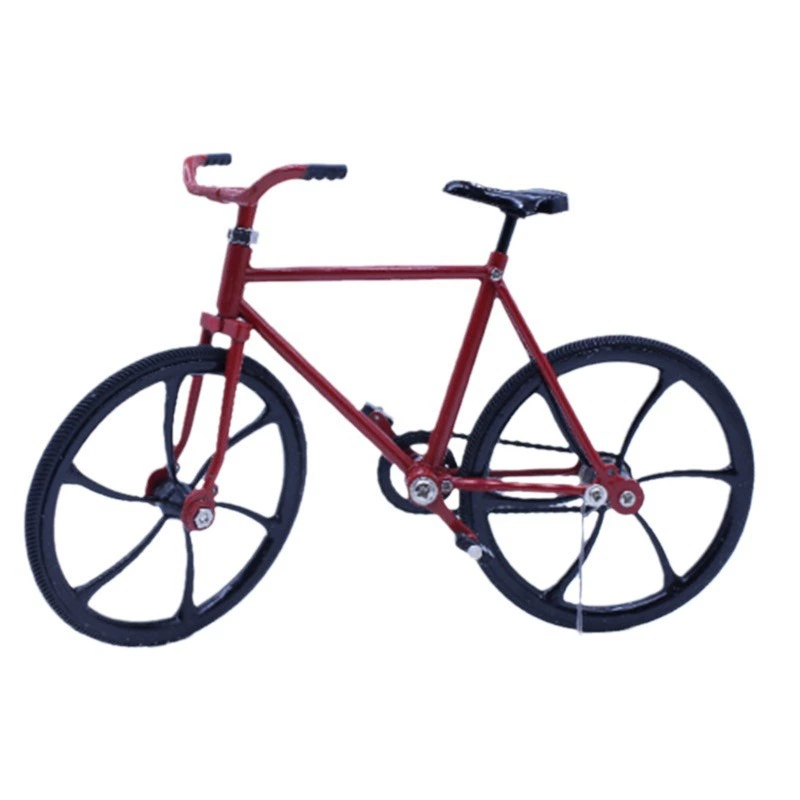 1:10miniature collection miniature simulation model alloy bicycle has brake function front and rear wheels