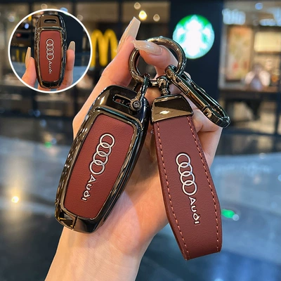 Suitable for Audi A6L Key Cover Q7 A4L Q4Etron New A3L Car Q3Q5 Bag Q2 Buckle Q6 Shell A7L Male A5L