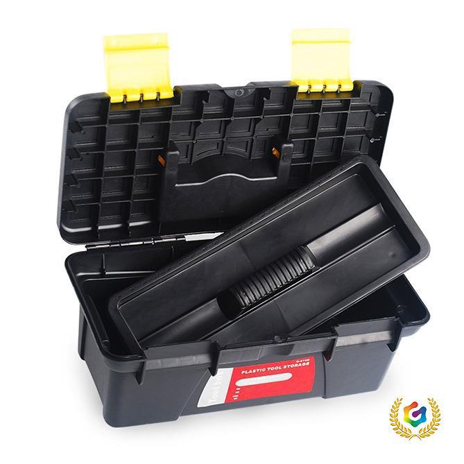 ღ10寸510D工具箱两层农机工具收纳箱电磨收纳盒（48个/箱）