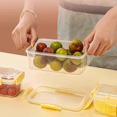 食品級冰箱保鮮盒冷凍密封塑料水果盒子廚房分裝盒家用透明收納盒