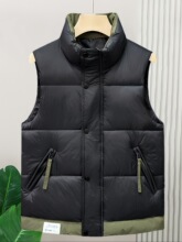 U 10609 Casual Stand Collar Vest ���s���e�R�� �W���羳