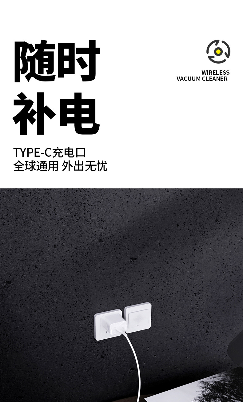 Car Vacuum Cleaner Handheld Small Wireless Vacuum Cleaner Blowing and Suction Integrated Car Home Dual-Purpose Super Powerful Suction Vacuum Cleaner