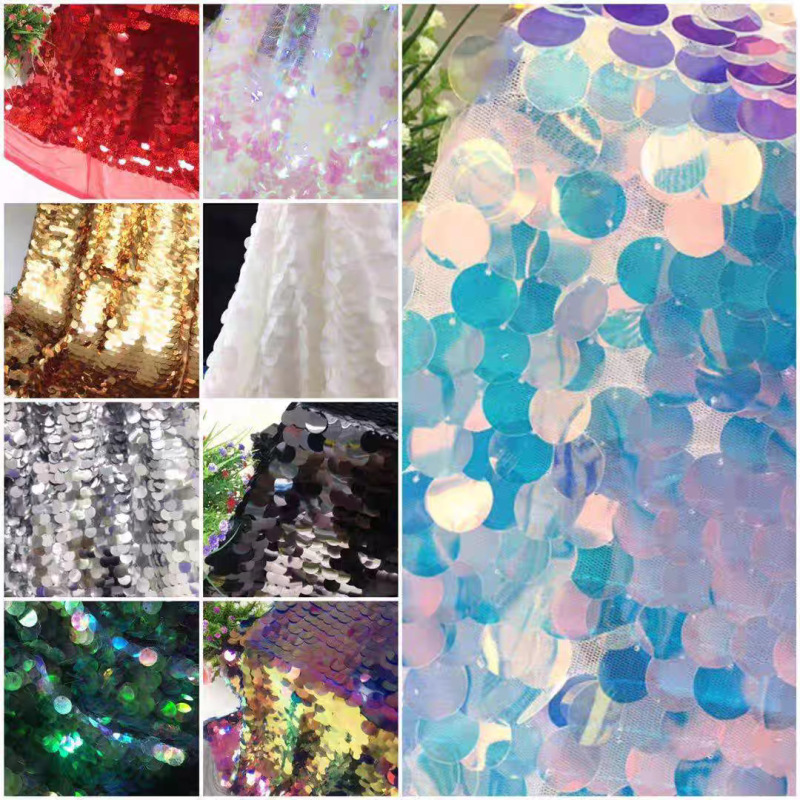 Symphony Fish Scale Sequin Embroider Fabric 18mm Sequin Fabric Internet Celebrity Symphony Background Fabric Laser Shooting Decorative Cloth Symphony Fish Scale Sequin Embroider Fabric 18mm Sequin Fabric Internet Celebrity Symphony Background Fabric Laser Shooting Decorative Cloth