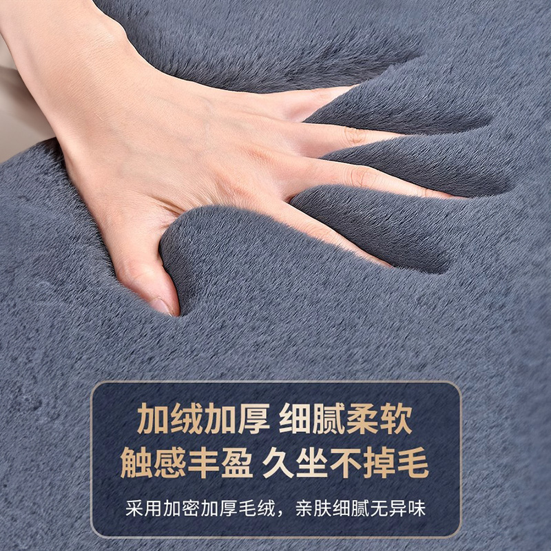 사계절 유니버설 가을과 겨울 자동차 짧은 봉제 좌석 봉제 카시트 쿠션 싱글 피스 리어 겨울 자동차 인테리어